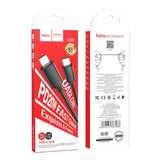 Podatkovni / polnilni kabel - USB Hoco X88, (USB type-C na Lightning, 100 cm, 20 W, črni)