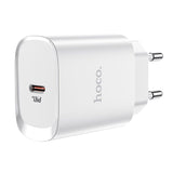 Hišni / zidni polnilec Hoco N14 hitri polnilec 1xUSB Type-C PD 20W - beli