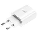 Hišni / zidni polnilec Hoco N14 hitri polnilec 1xUSB Type-C PD 20W - beli