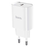 Hišni / zidni polnilec Hoco N14 hitri polnilec 1xUSB Type-C PD 20W - beli