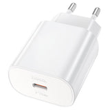 Hišni / zidni polnilec Hoco N22 Jetta - hitri polnilec 1xUSB Type-C PD 25W - beli