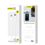 Podatkovni / polnilni kabel USB Type-C - Apple Lightning - Pavareal PA-X12 - 1m - beli
