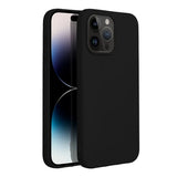 Gumijasti / gel etui Silicone Lite za Apple iPhone 15 Pro (6.1") - črni