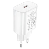 Hišni / zidni polnilec Hoco N22 Jetta - hitri polnilec 1xUSB Type-C PD 25W - beli