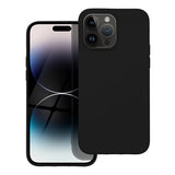 Gumijasti / gel etui Silicone Lite za Apple iPhone 15 Pro (6.1") - črni