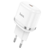 Hišni / zidni polnilec Hoco N24 - hitri polnilec 1xUSB Type-C PD 20W - beli