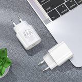Hišni / zidni polnilec Hoco N22 Jetta - hitri polnilec 1xUSB Type-C PD 25W - beli
