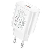 Hišni / zidni polnilec Hoco N22 Jetta - hitri polnilec 1xUSB Type-C PD 25W - beli