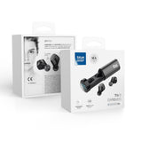 Stereo slušalke Bluetooth - Blue Star TWS LT1 PRO črne barve s priključno postajo