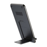 Qi univerzalni brezžični polnilec Baseus s podstavkom + kabel C tip (WXHSD-01) črni - mobiline.si