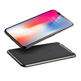 Qi univerzalni brezžični polnilec Baseus s podstavkom + kabel C tip (WXHSD-01) črni - mobiline.si