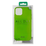 Gumijasti / gel etui Jelly Case za Apple iPhone 12 / 12 Pro (6.1") - zelen - mobiline.si