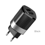 Hišni polnilec 2xUSB 2400mA Hoco Energy C55A črni - mobiline.si