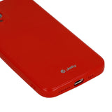 Gumijasti / gel etui Jelly Case za Apple iPhone 12 / 12 Pro (6.1") - rdeči - mobiline.si