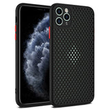 Gumijasti / gel etui Breath za Apple iPhone 12 /12 Pro - (6.1") - črni - mobiline.si