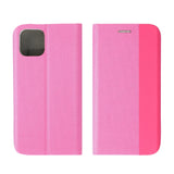 Preklopni ovitek / etui / zaščita Sensitive Book za Apple iPhone 12 / 12 Pro (6.1") - roza - mobiline.si