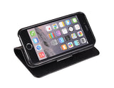 Preklopni etui Fancy črni za Apple iPhone 5 5S SE - mobiline.si