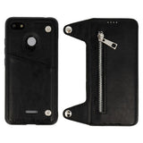 Poslovni preklopni ovitek / etui / zaščita Business ZIP za Huawei P20 Lite - črni - mobiline.si