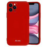 Gumijasti / gel etui Jelly Case za Apple iPhone 12 / 12 Pro (6.1") - rdeči - mobiline.si