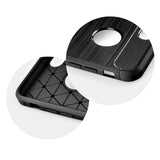Gumijasti / gel etui Carbon za Huawei P40 Lite E - črni - mobiline.si