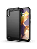 Gumijasti / gel etui Carbon za LG K22 - črni