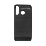 Gumijasti / gel etui Carbon za Huawei P30 Lite - črni - mobiline.si