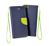 Preklopni etui Fancy modri&zeleni za Apple iPhone 6 6S (4.7") - mobiline.si