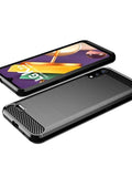 Gumijasti / gel etui Carbon za LG K22 - črni