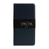 Usnjeni preklopni ovitek / etui / zaščita Book Special za Huawei P30 Lite - modri - mobiline.si
