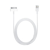 Podatkovni data kabel - računalniški polnilec - za Apple iPhone iPad iPod (široki) - beli - mobiline.si
