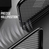 Gumijasti / gel etui Breath za Apple iPhone 12 /12 Pro - (6.1") - črni - mobiline.si