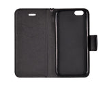 Preklopni etui Fancy črni za Apple iPhone 5 5S SE - mobiline.si