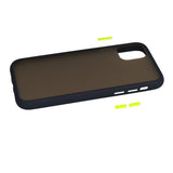 Zaščitni etui Vennus Color Button Bumper za Apple iPhone 12 / 12 Pro (6.1") - modri - mobiline.si