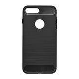 Gel etui Carbon črni neprosojni za Apple iPhone 7 8 (4.7") - mobiline.si