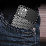 Gumijasti / gel etui Thunder za Apple iPhone 13 PRO (6.1") - ČRNI