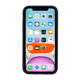 Zaščitni etui Vennus Color Button Bumper za Apple iPhone 12 / 12 Pro (6.1") - modri - mobiline.si
