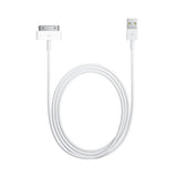 Podatkovni data kabel - računalniški polnilec - za Apple iPhone iPad iPod (široki) - beli - mobiline.si