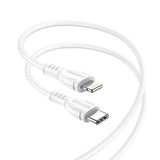 BOROFONE KABEL BX51 TRIUMPH - TIP C NA LIGHTNING - 2,4A 1 METER BEL