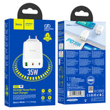 Stenski polnilnik “N33 Start” tri-port PD35W + QC3.0 EU