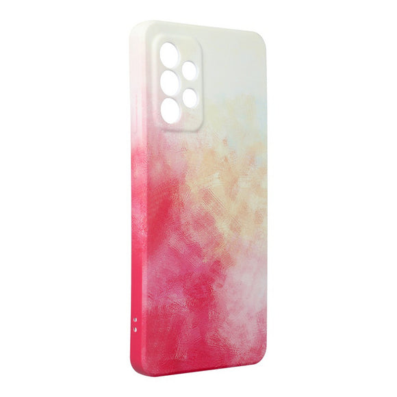 Gumijasti / gel etui POP za Samsung Galaxy A54 - roza&rumeni