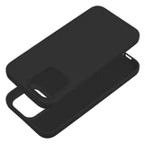 Gumijasti / gel etui Silicone Lite za Apple iPhone 15 (6.1") - črni