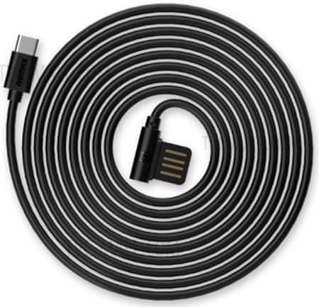 Podatkovni kabel USB Type-C 1m za Remax Rayen RC-075a, črni - mobiline.si