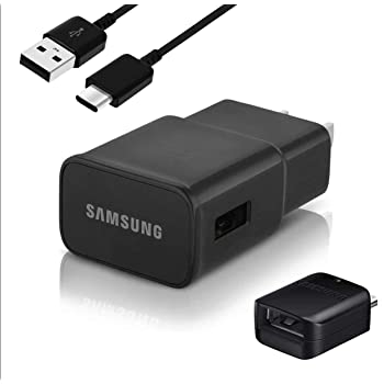 Hišni polnilec USB 2000mA Samsung EP-TA20EBE črni +kabel Type-C EP-DG950CBE - mobiline.si