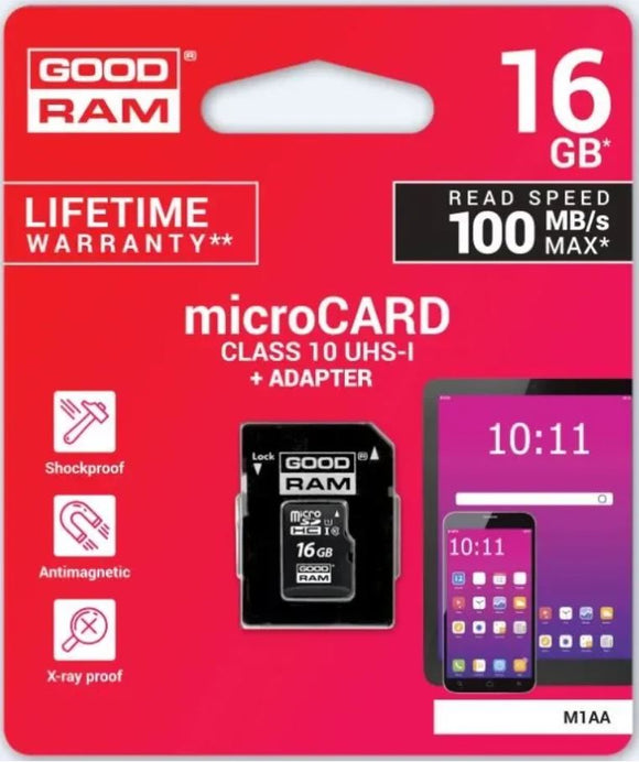 Kartica microSDHC 16GB class10 za GoodRam - mobiline.si