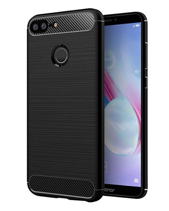Gel etui Carbon črni neprosojni za Huawei Honor 9 Lite - mobiline.si