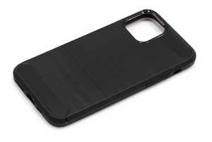 Gel etui Carbon črni neprosojni za Apple iPhone 11 Pro Max (6.5") - mobiline.si