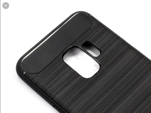 Gel etui Carbon črni neprosojni za Samsung Galaxy S9+ G965 - mobiline.si