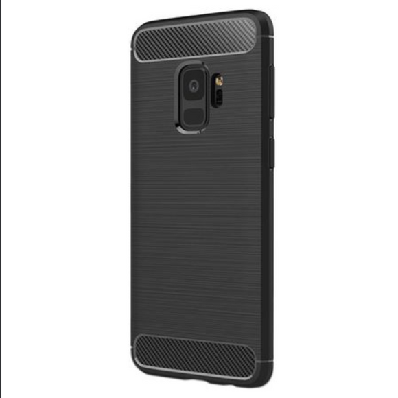 Gel etui Carbon črni neprosojni za Samsung Galaxy S9 G960 - mobiline.si