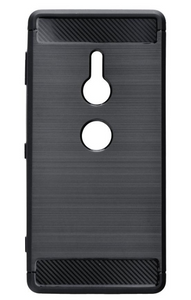 Gel etui Carbon črni neprosojni za Sony Xperia XZ2 - mobiline.si