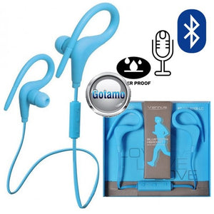 Športne slušalke z mikrofonom modri za Bluetooth Vennus BT-1 - mobiline.si